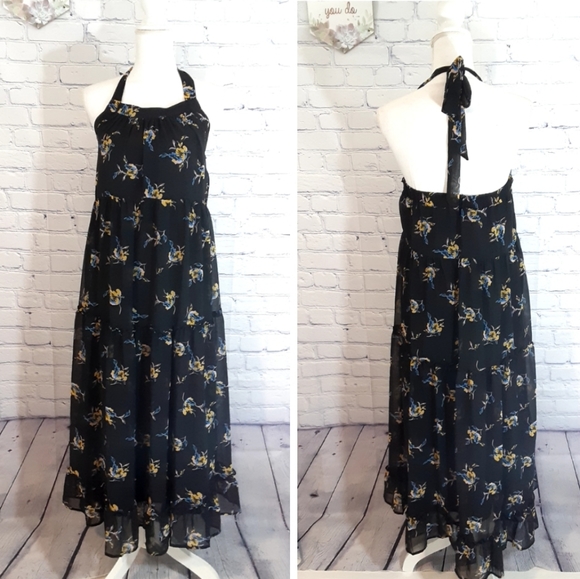 NWT  Who What Wear tiered halter dress maxi - Picture 8 of 8